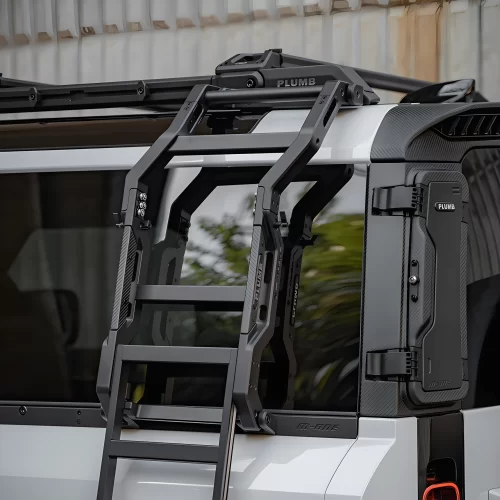 Land Rover Defender Side ladder Folding ladder Roof luggage rack modified parts New Land Rover Defender modified parts